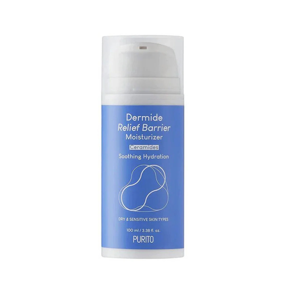 PURITO SEOUL Dermide Relief Barrier Moisturizer veido kremas su keramidais